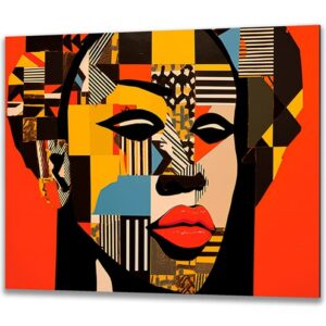 Mozaika Charakteru – Obraz na Szkle do Biura (Styl Pop-Art) 100x70 cm